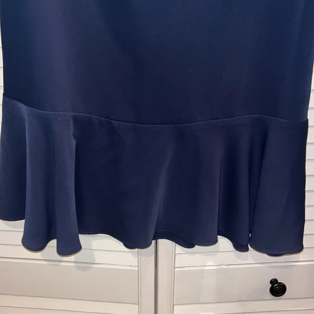 Sail To Sable STS‎ Navy ruffle hem dress women size 4